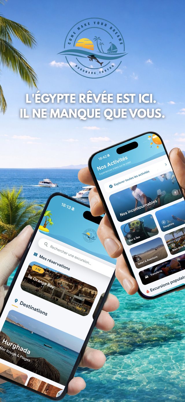 Hurghada For You app home screen