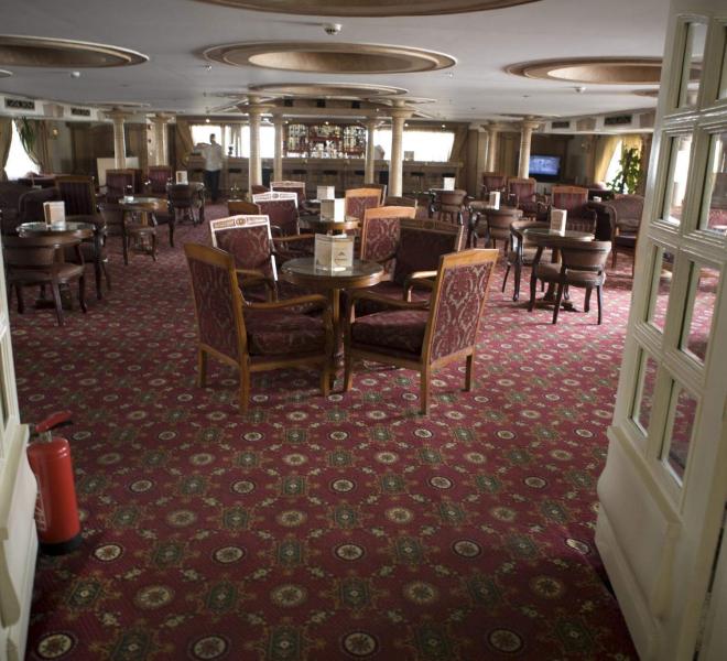 Nile cruise ship sailing between Luxor and Aswan